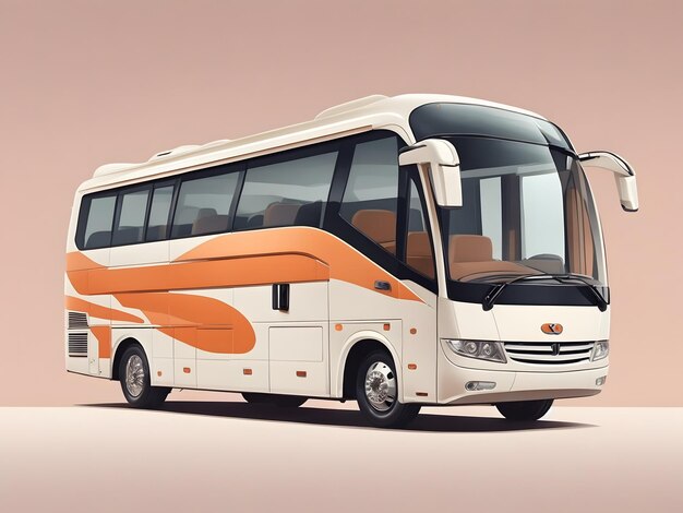 flat illustration of modern Coach