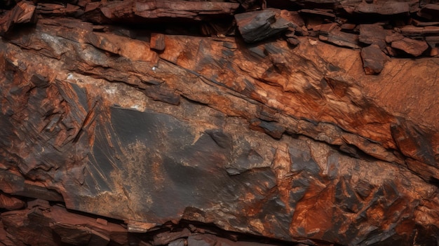 Flat Iron Ore Texture Background