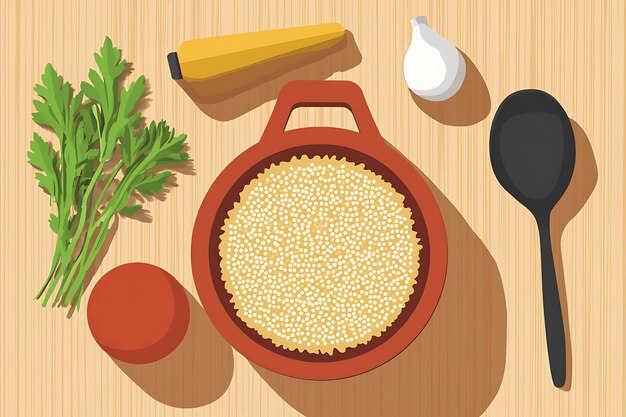 Photo flat lay food photography cooking ingredients for a delicious meal