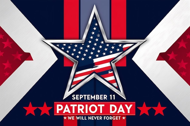 Photo flat patriot day background