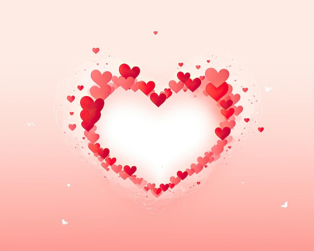 a flat red heart frame of heartshaped shape with dots in the style of soft lines and shapes