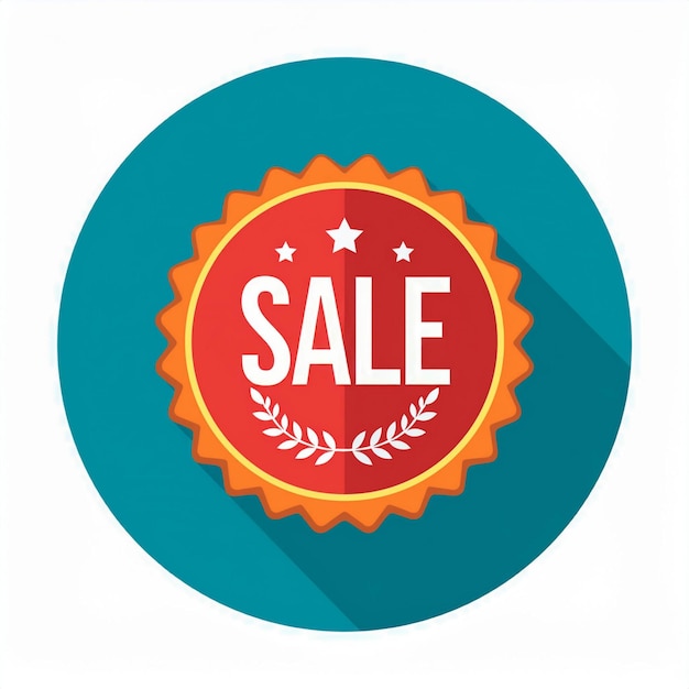 Photo flat sale badge set modern colorful and attractive sale badges for marketing promotions