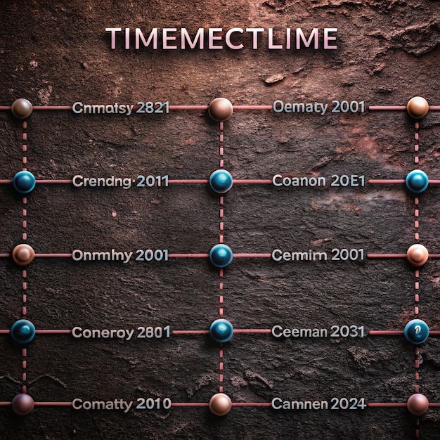 Photo flat timeline infographic template