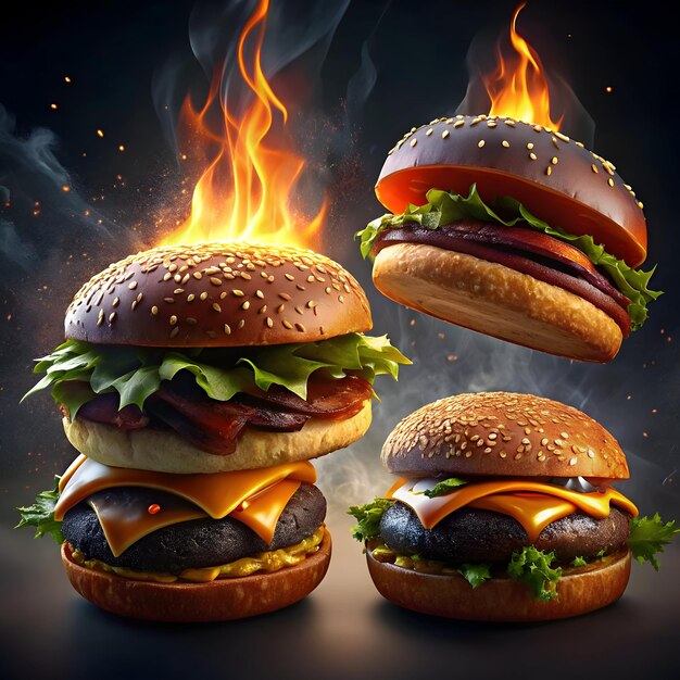 flavorful flames charbroiled burger masterpieces