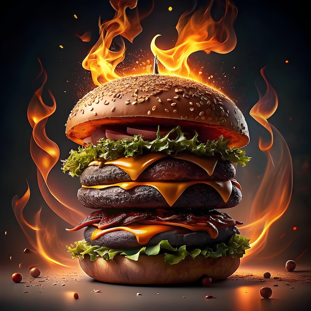 flavorful flames charbroiled burger masterpieces