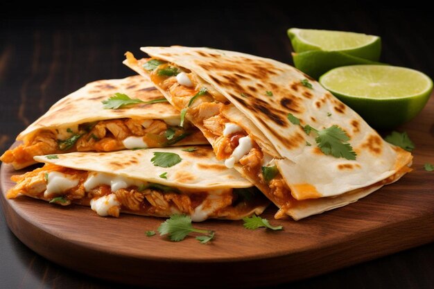 Flavorful Fusion Chicken Quesadilla Delight mexican Cheesy Chicken Quesadilla image