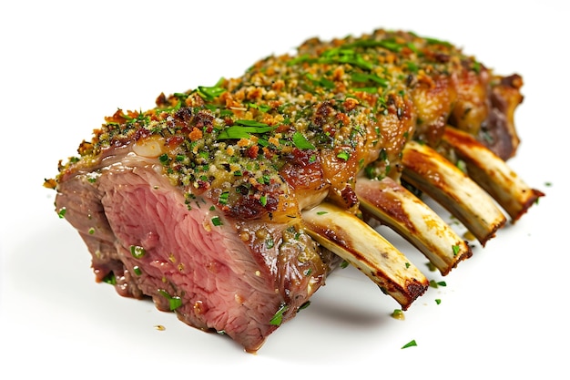 Flavorful Herb Coated Lamb Rack