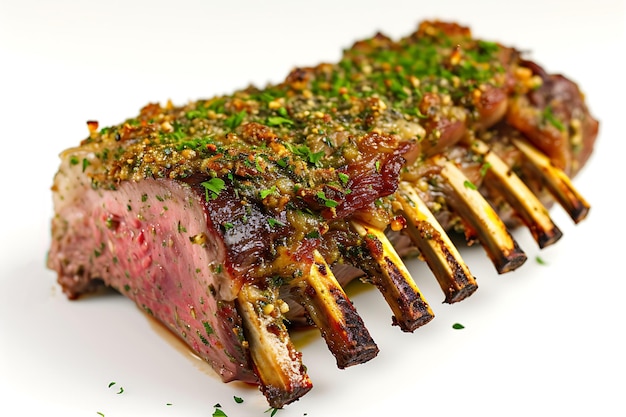 Flavorful Herb Coated Lamb Rack