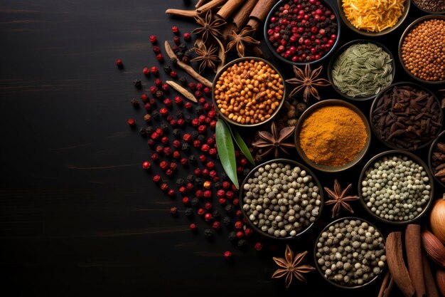 Flavorful Palette Celebrating the Diversity of Indian Spices Generative AI