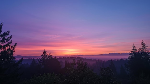 Photo the fleeting beauty of a sunrise sky with its soft pastel colors heralding the arrival of a new day brings a sense of renewal