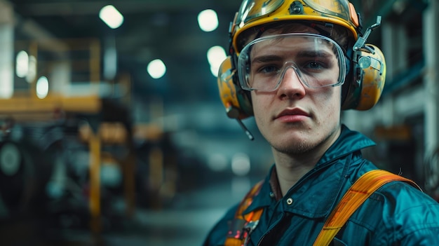 Flight Test Engineer in aviation coveralls with safety gear