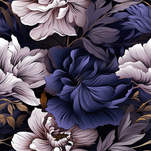 Flirty and Romantic Clean Textile Pattern AI Generated