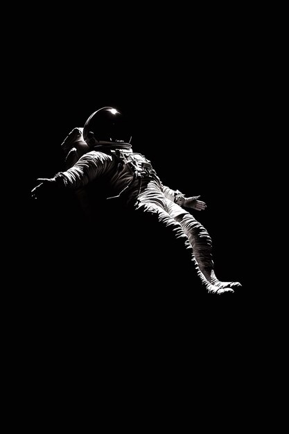 Floating Astronaut in Space