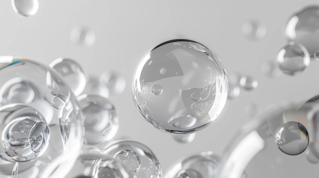 Floating Bubbles Macro Abstract Photography