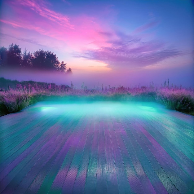 Photo floating dream gardens neon pools and enchanted landscapes