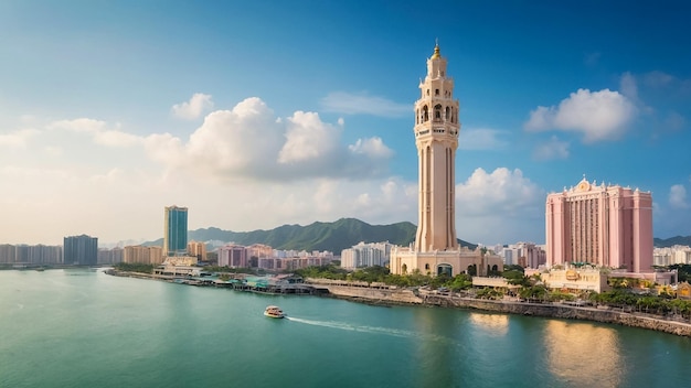 floating mosque of Tanjung Bungah in Penang Malaysia Asia