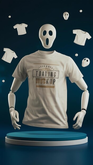 Photo floating tshirt 3d mockup 3d tshirt mockup picture ghost mannequin tshirt mockup tshirt mockup 3d b