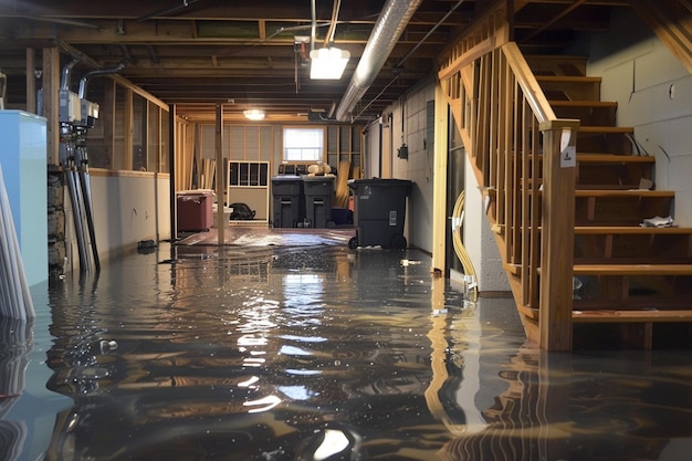 Photo flooded basement