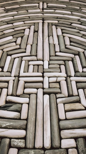 Floor texture of uniform stones