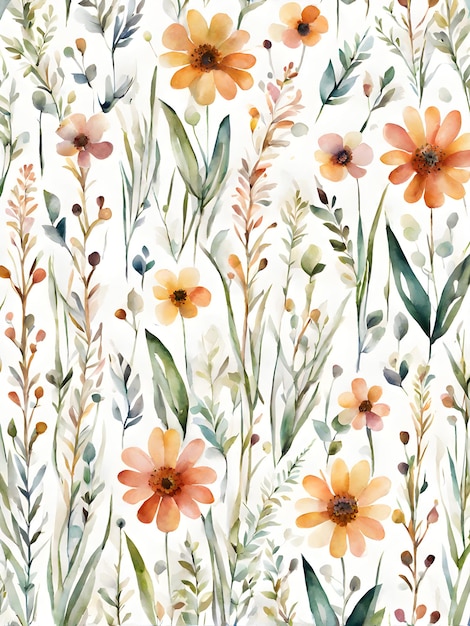 floral art illustration watercolor