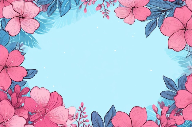 floral background background and copy space