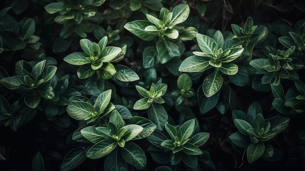 Floral background featuring an array of plants with natural lighting