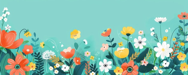 Photo floral background illustration