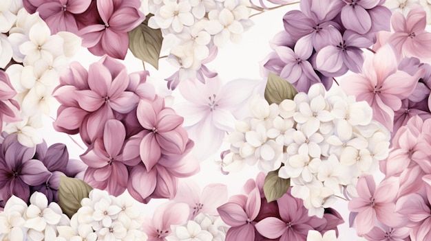 Floral background seamless pattern luxury wallpaper