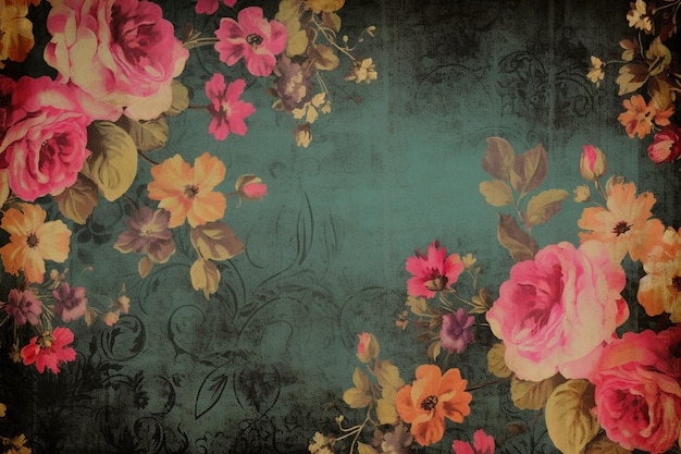 A floral background with a floral pattern