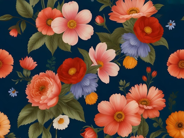 Floral background with a unique touch