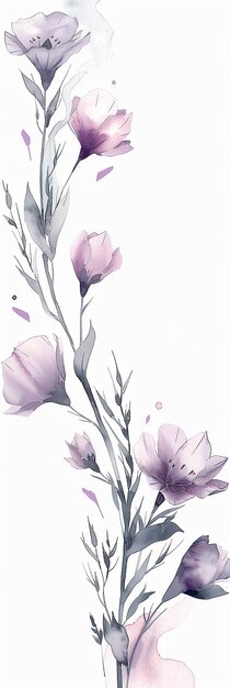 Floral Border Design Art on Paper