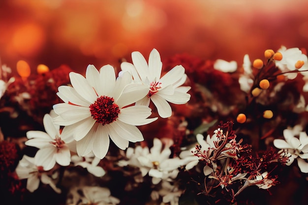 Floral bouquet composition background