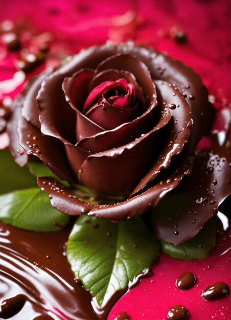 Floral chocolate