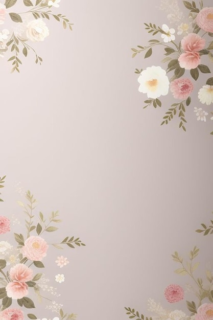 Floral Design Background Wallpaper