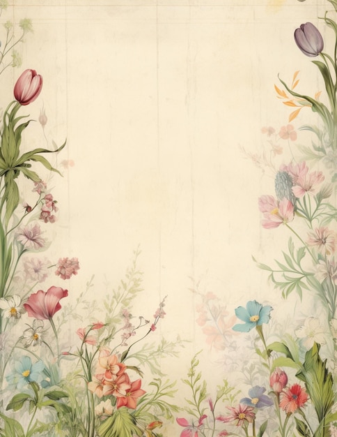 Floral Easter Journal Background