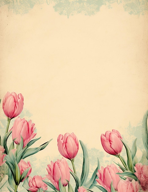 Floral Easter Journal Background