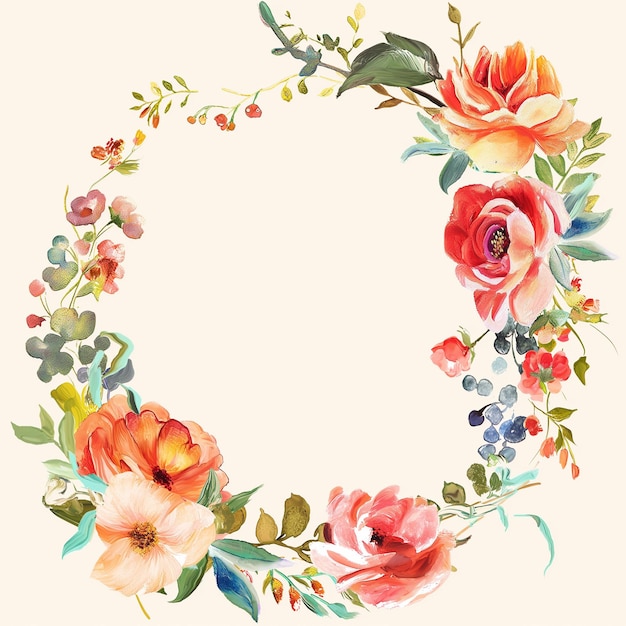 floral flower wedding card design