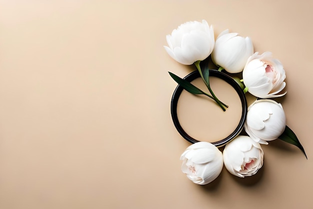 floral frame or background