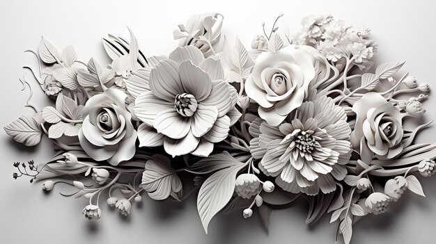 floral illustration HD 8K wallpaper Stock Photographic Image