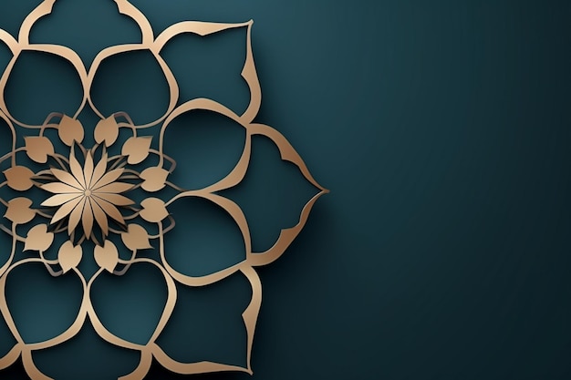 floral Islamic background mandala style