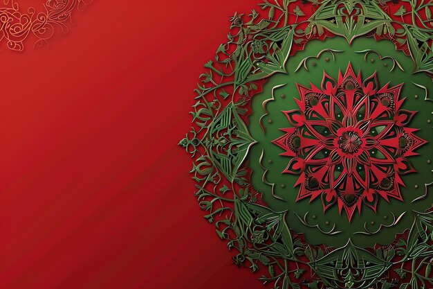 Floral Islamic patterns illustration Arabic Eid Mubarak Background