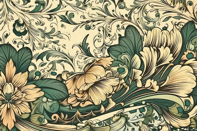 Floral and leafy wall art