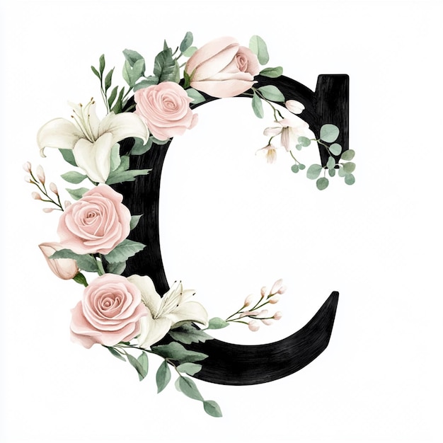 Photo floral letter c