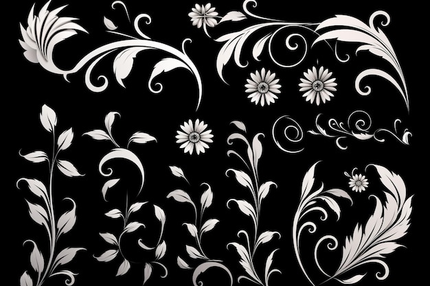 Floral ornament pack