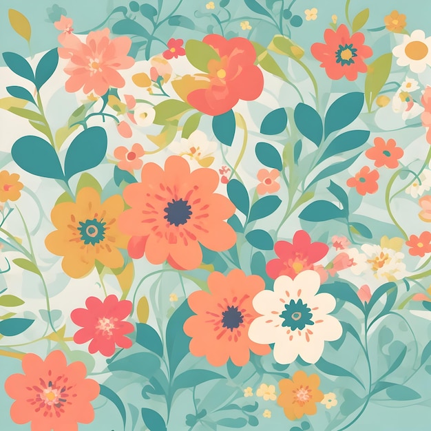 Floral Pattern Background