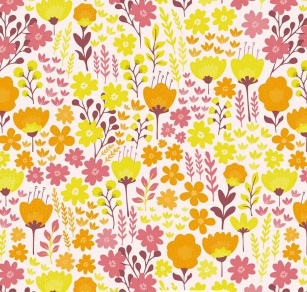 floral pattern blossom fabric textile design flower illustration