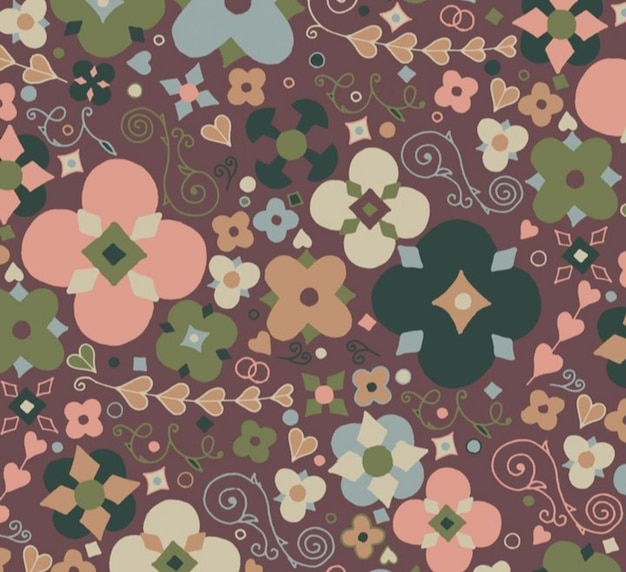 floral pattern blossom fabric textile design flower illustration