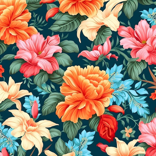 floral pattern design flower textile print Digital Design