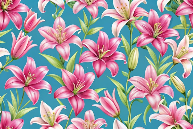 Floral pattern seamless Design for fabric wallpaper wrapping background