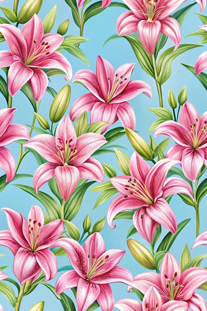 Floral pattern seamless Design for fabric wallpaper wrapping background